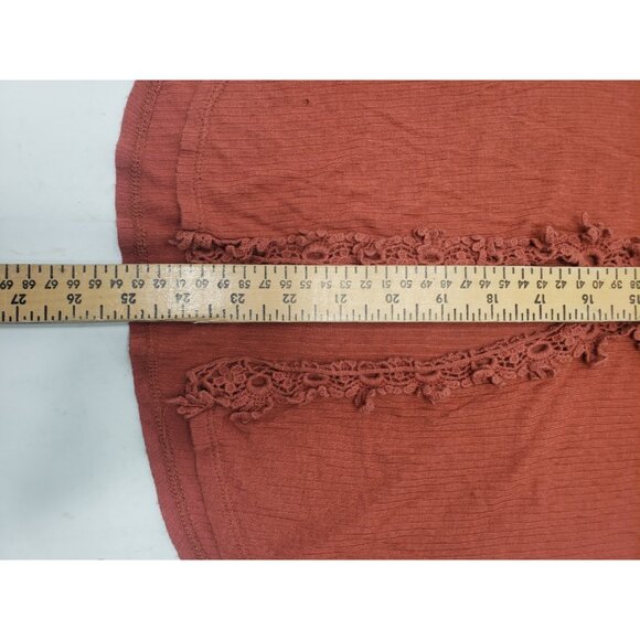 Harley-Davidson Tank Top Shirt Women’s Orange Paisley Rhinestone Open Back - Picture 9 of 10